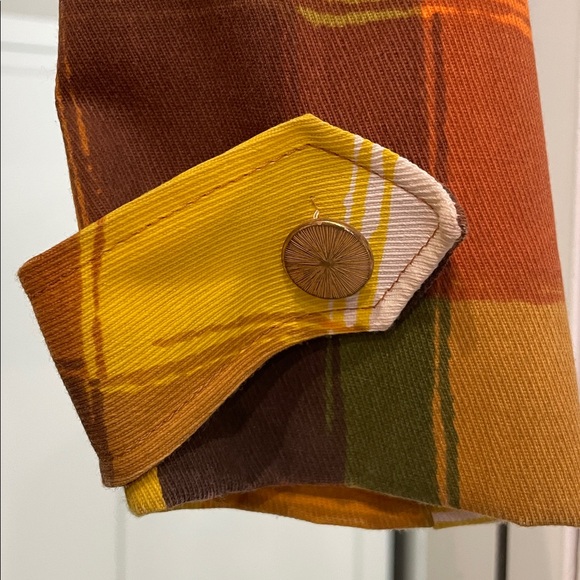 Gorgeous Vintage, ILGWU circa 1963-1974 Plaid Multicolor Women's Trench Coat - Picture 3 of 10